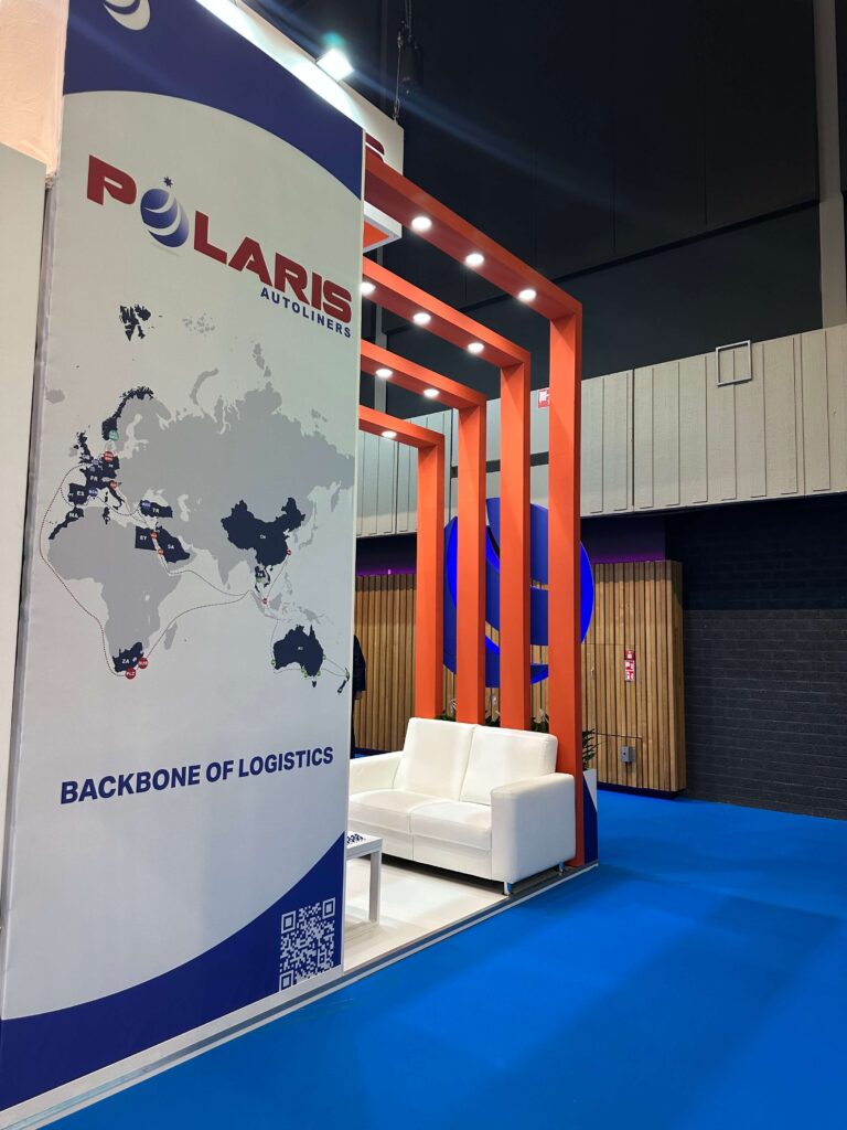 Polaris Autoliners 24 m² individueller Messestand auf der BreakBulk