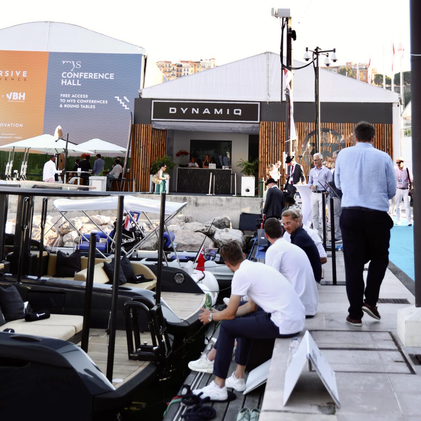 Dynamiq 100 m² individueller Messestand auf der Monaco Yacht Show