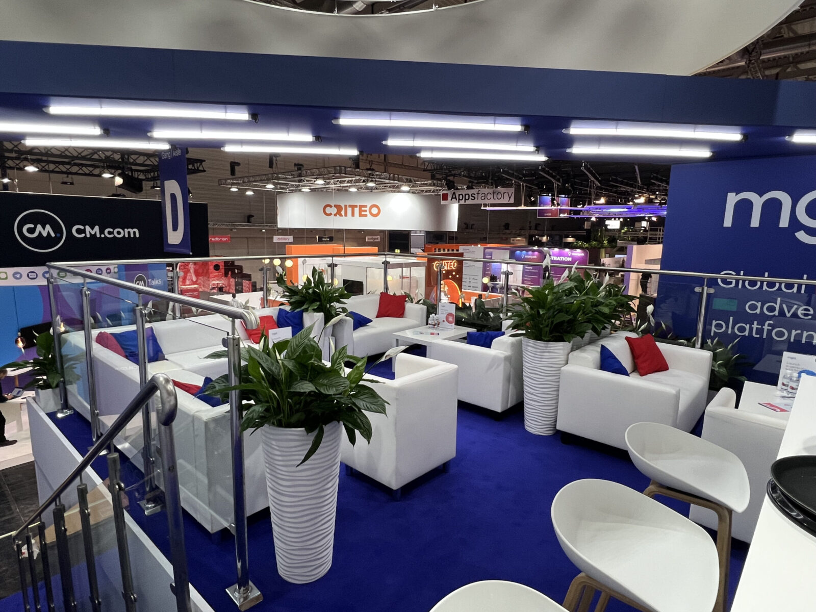 MGID 55 m² Doppelstock-Messestand auf der DMEXCO