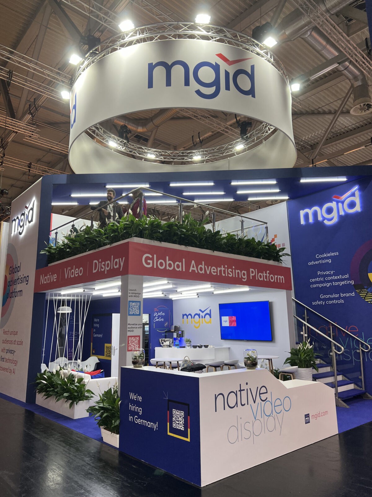 MGID 55 m² Double-Decker Exhibition Stand at DMEXCO