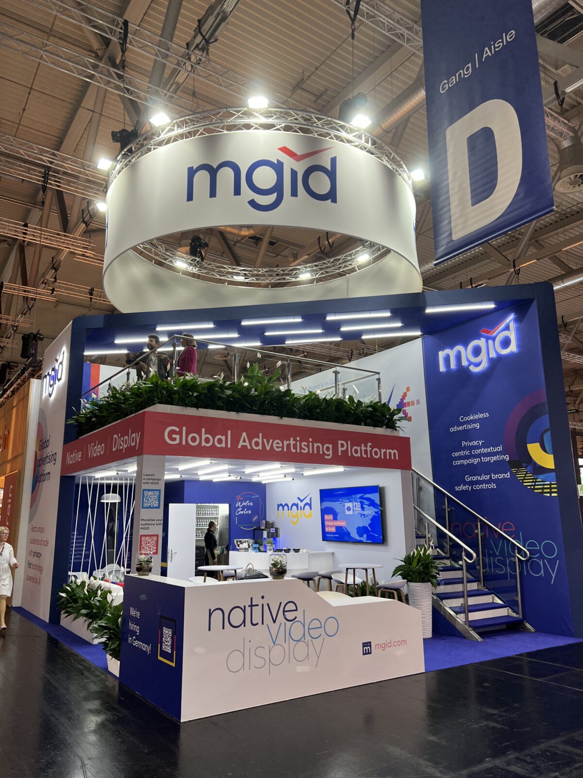 MGID 55 m² Double-Decker Exhibition Stand at DMEXCO