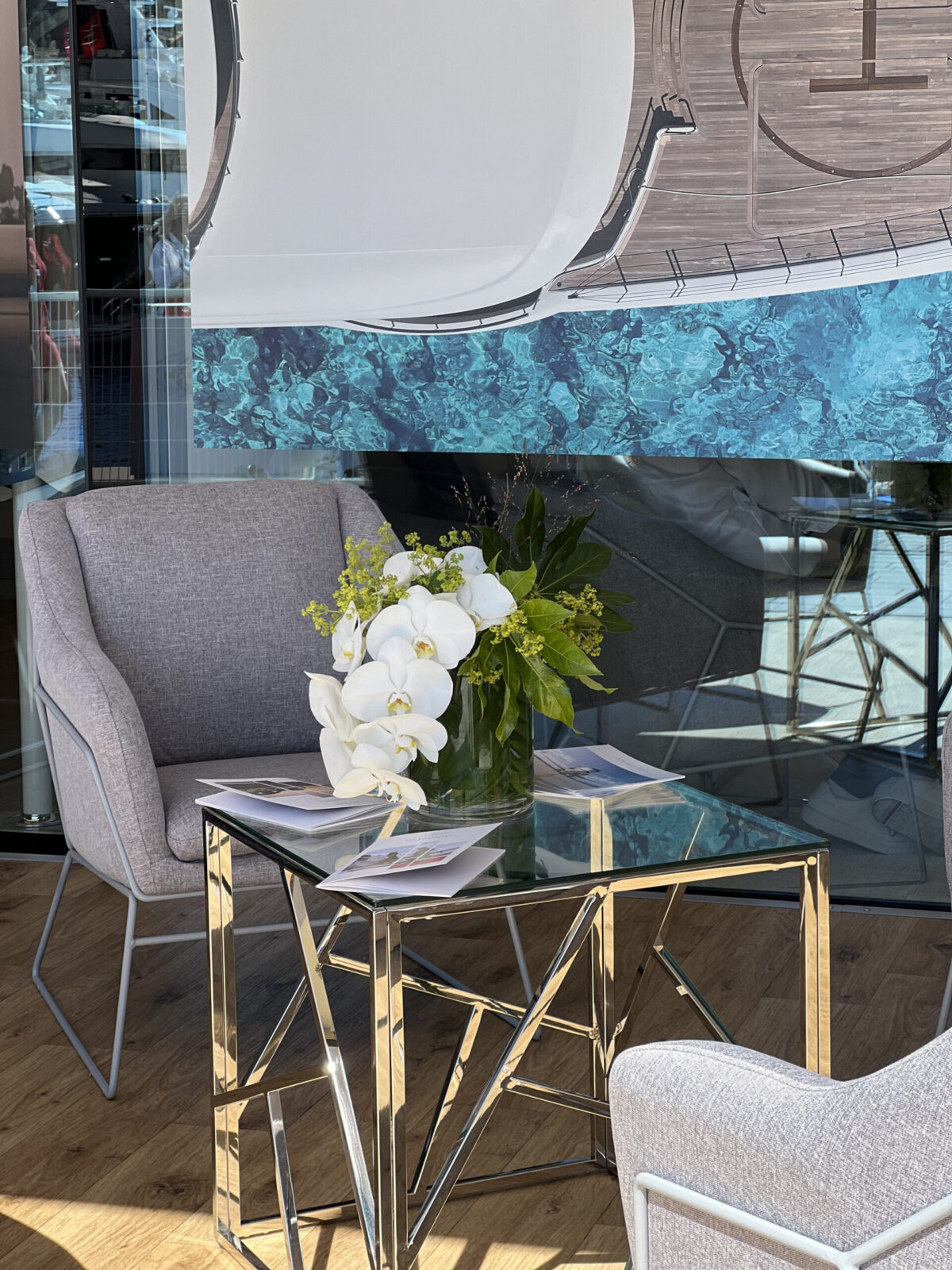 DC Aviation 85 m² individueller Messestand auf der Monaco Yacht Show