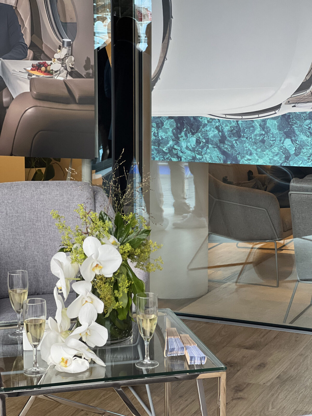 DC Aviation 85 m² individueller Messestand auf der Monaco Yacht Show