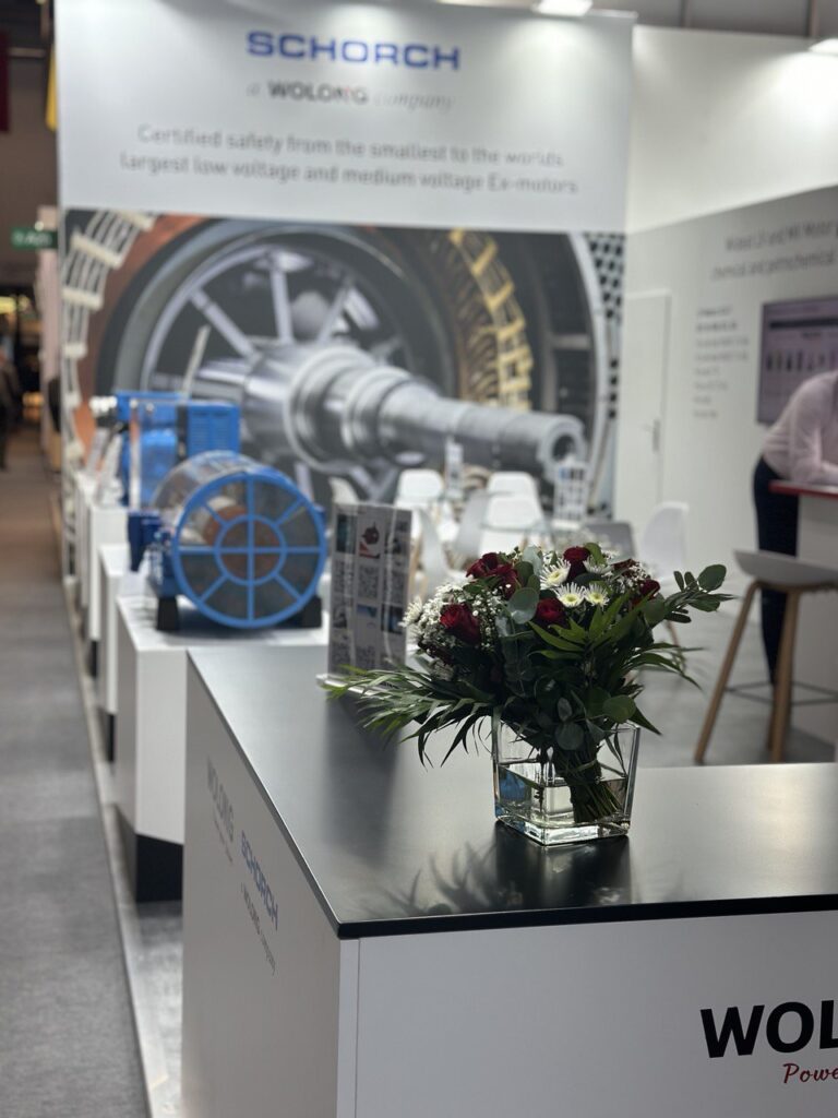 Wolong 70 m² Messestand auf der Achema
