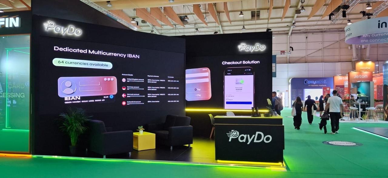 PayDo 30 m² Exhibition Stand at SBC Summit