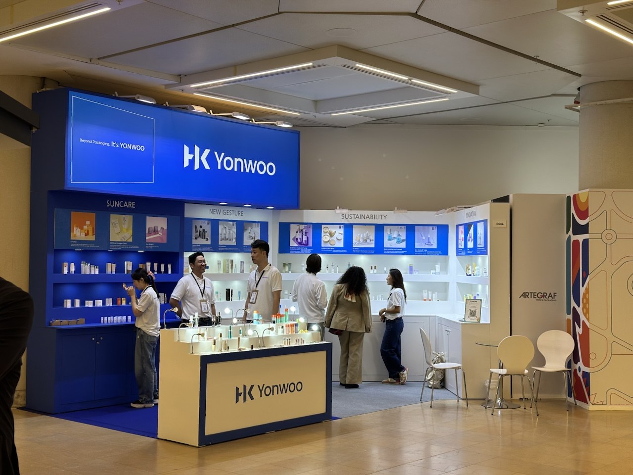 Yonwoo 15 m² Exhibition Stand at Luxe Pack