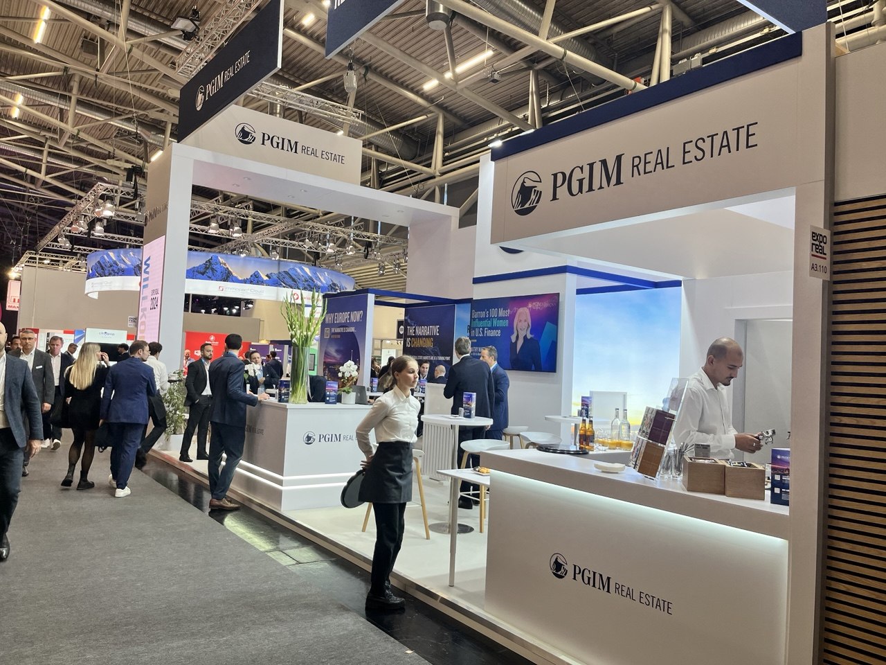 PGIM Real Estate 72 m² Exhibition Stand at Expo Real Munich