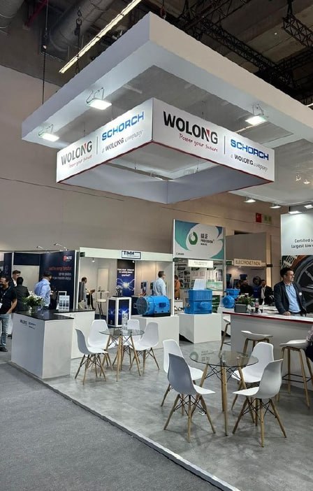 Wolong 70 m² Messestand auf der Achema