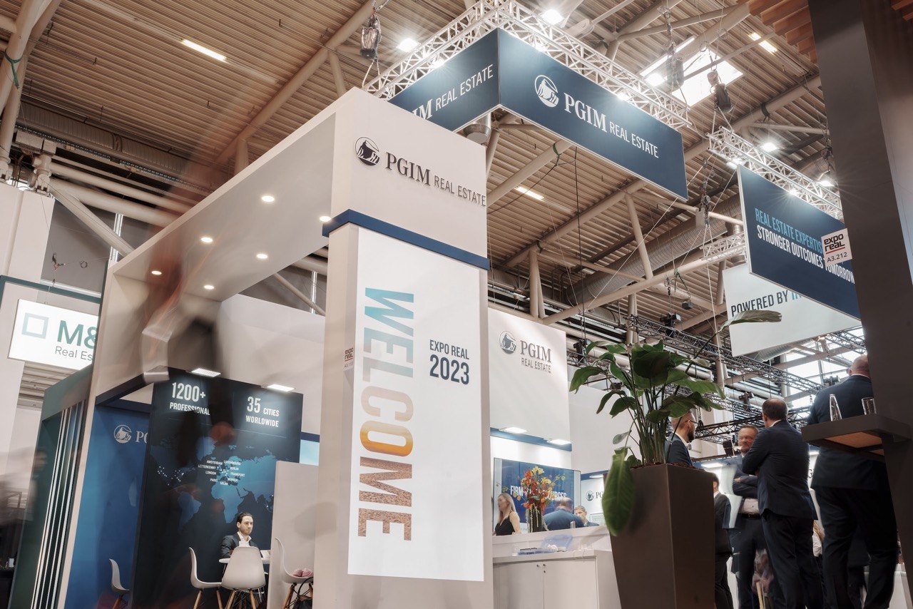 PGIM Real Estate 72 m² Exhibition Stand at Expo Real Munich