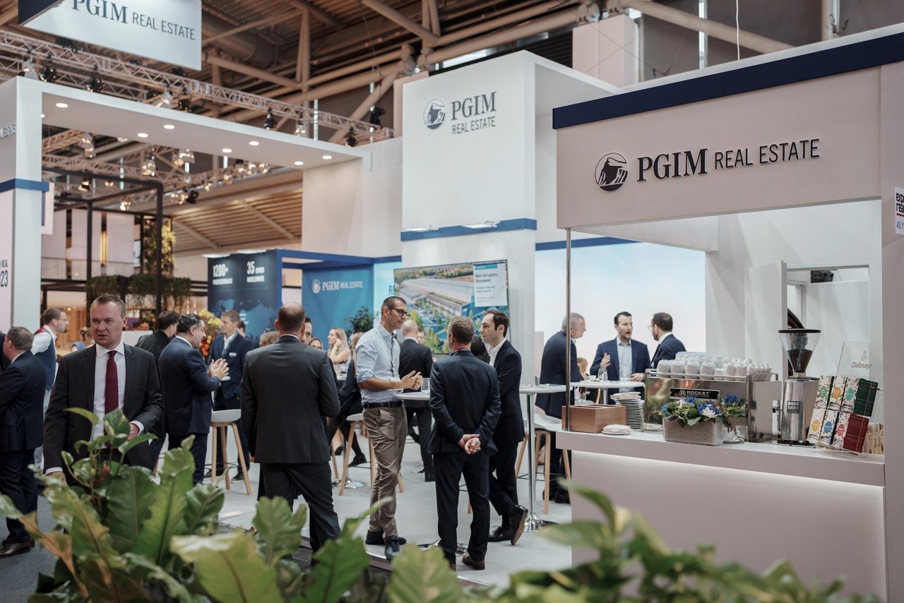 PGIM Real Estate 72 m² Exhibition Stand at Expo Real Munich