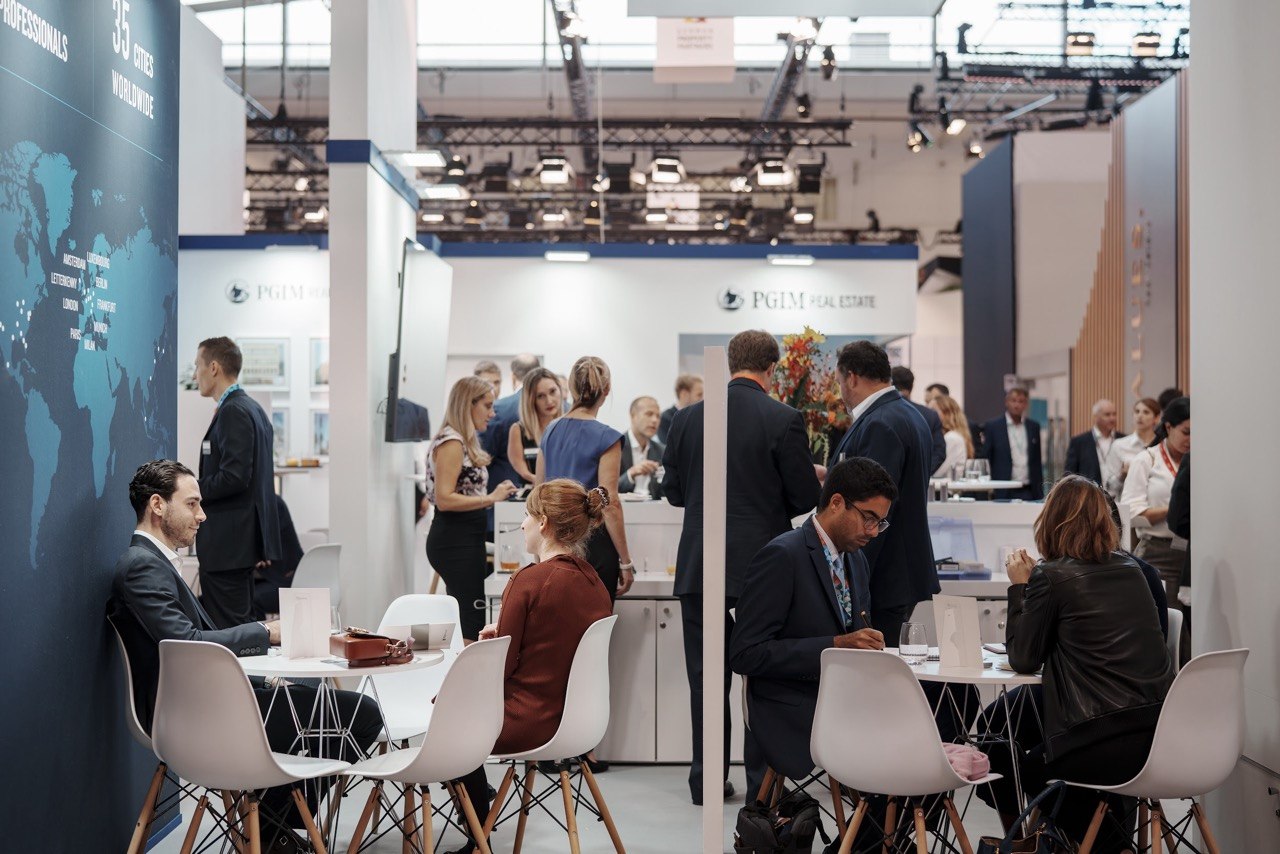 PGIM Real Estate 72 m² Exhibition Stand at Expo Real Munich