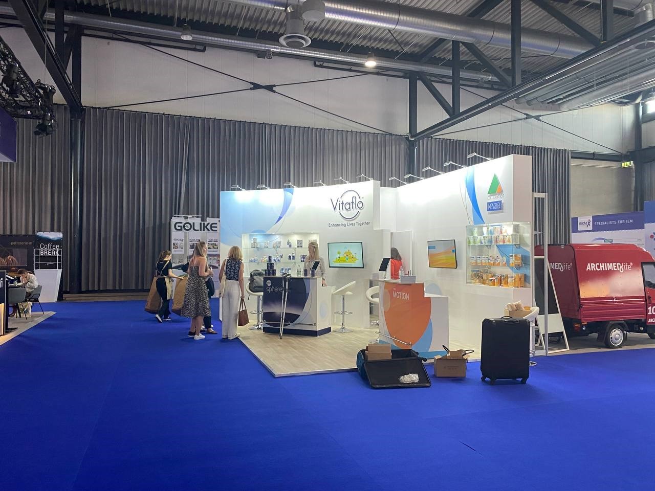 Vitaflo 24 m² individueller Messestand auf der SSIEM