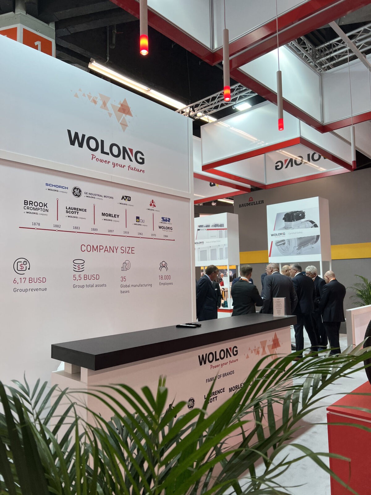Wolong 100 m² Messestand auf der SPS
