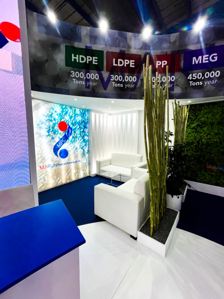 MARUN PETROCHEMICAL 66 m² individueller Messestand auf der ProPack