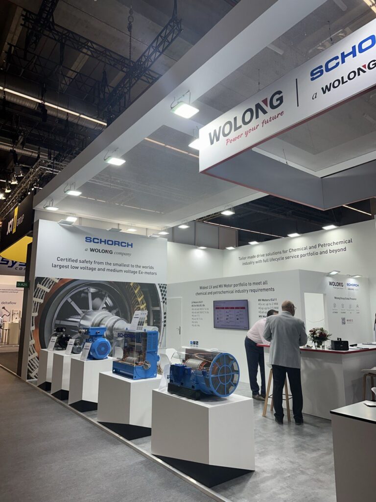 Wolong 70 m² Messestand auf der Achema