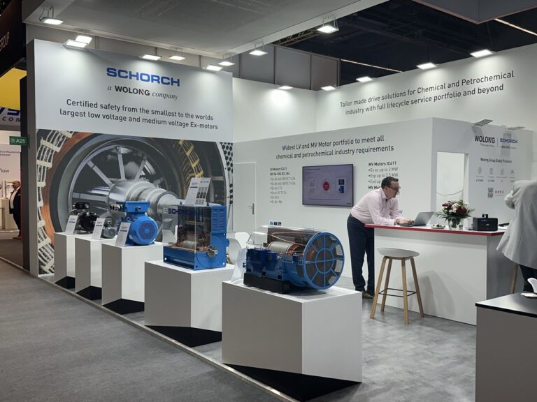 Wolong 70 m² Messestand auf der Achema