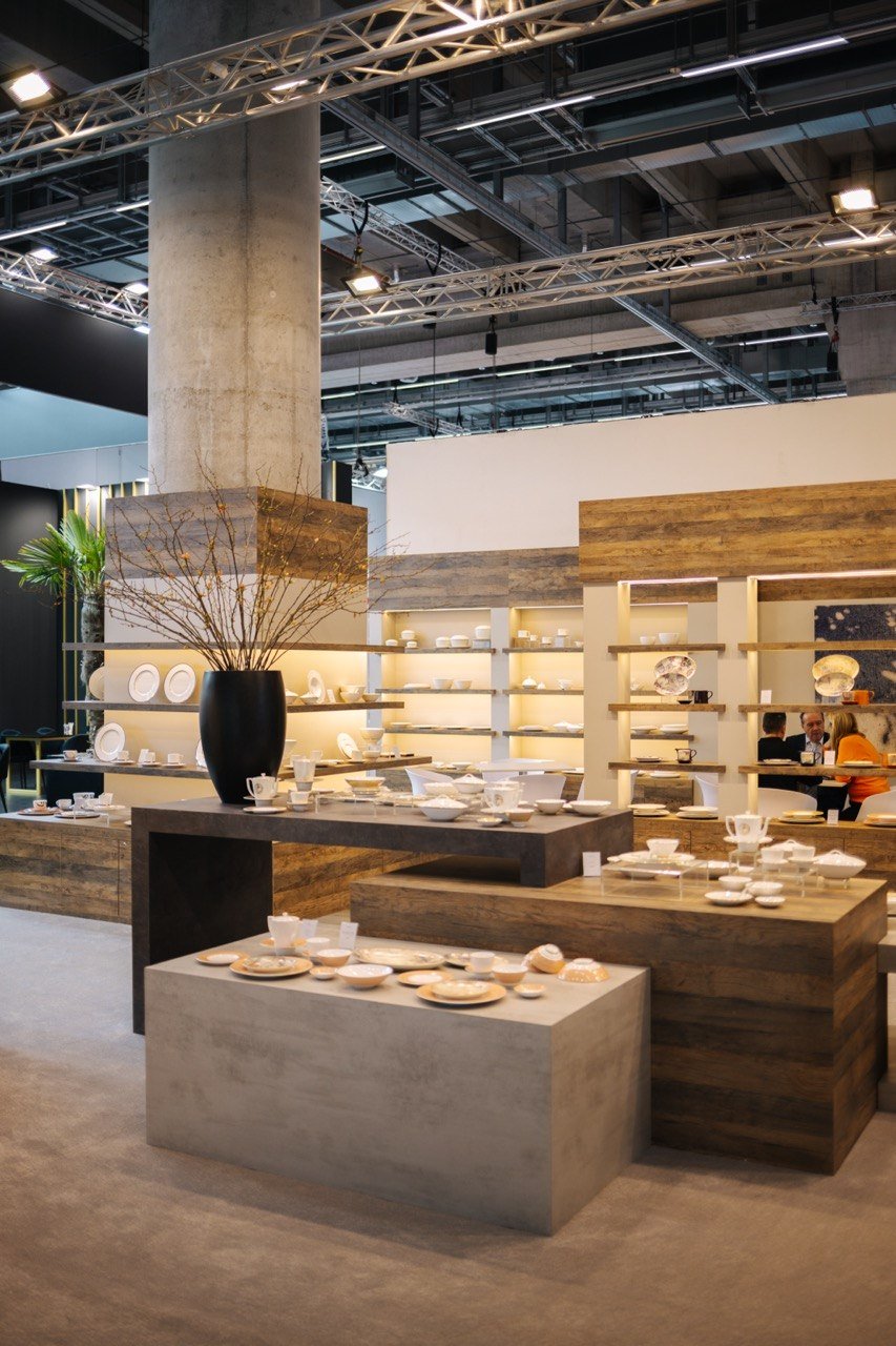 Royal Porcelain 120 m² Messestand auf der Ambiente