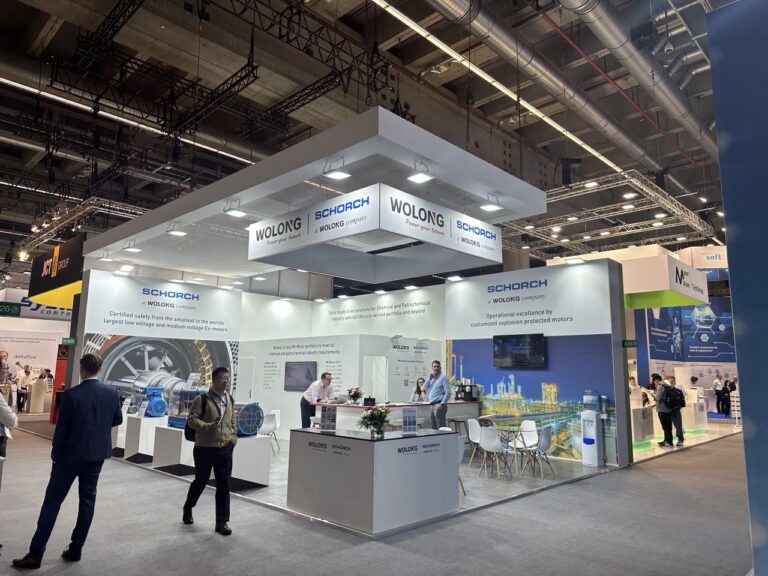 Wolong 70 m² Messestand auf der Achema